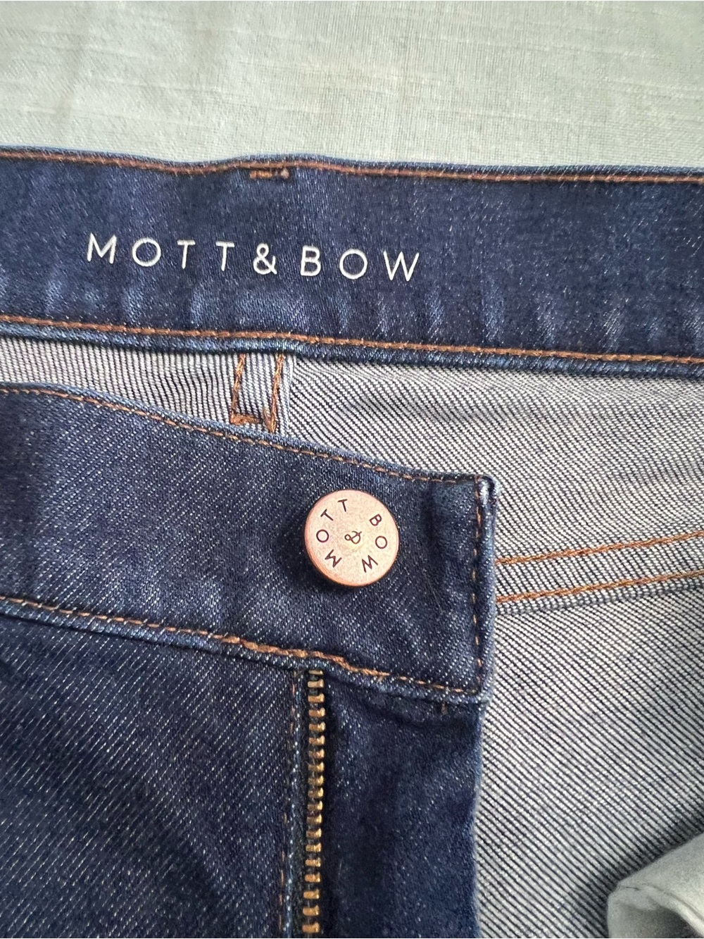 Mott & Bow Ridge Boyfriend Jeans Medium Wash Stretch Denim Size 29 - Picture 13 of 13